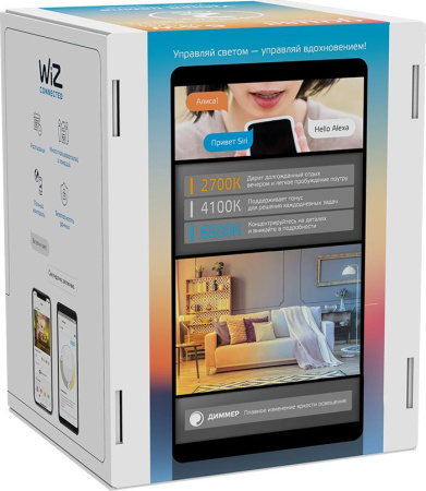 Умная лампа Gauss IoT Smart Home E27 6.5Вт 720lm Wi-Fi (упак.:1шт) (1370112)