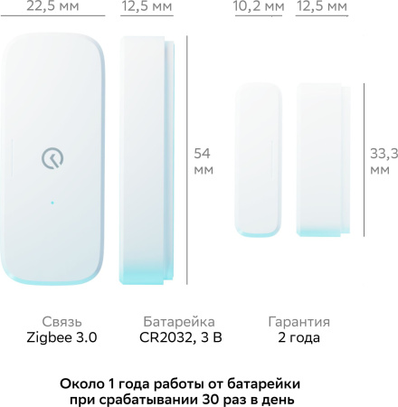 Датчик откр.двери/окна Sber SBDV-00030 белый