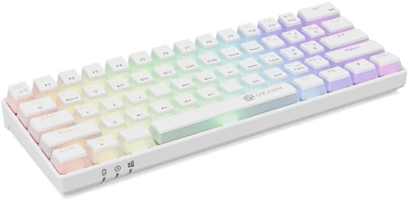 Клавиатура Оклик K763W механическая белый USB беспроводная BT/Radio Multimedia for gamer LED (1920562)
