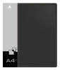 Папка на 4-х кольцах Бюрократ -0827/4RBLCK A4 пластик 0.7мм кор.27мм внутр. с вставкой черный