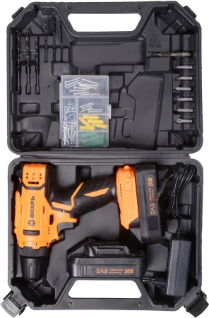 Дрель-шуруповерт Вихрь ДА-20Л-2КА аккум. патрон:быстрозажимной (кейс в комплекте) (72/14/36)