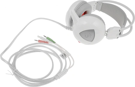 Наушники с микрофоном A4Tech Bloody G310 белый 1.8м мониторные оголовье (G310)