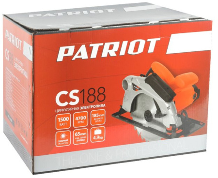 Циркулярная пила (дисковая) Patriot CS 188 1500Вт (ручная)