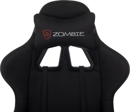 Кресло игровое Zombie Weaver черный с подголов. крестов. пластик подст.для ног пластик черный