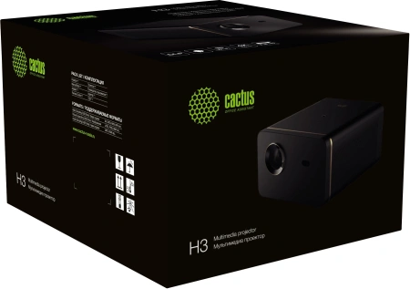 Проектор Cactus CS-H3.SG DLP 10500Lm LS 1050Lm ANSI (1920x1080) 200000:1 ресурс лампы:20000часов 1xUSB typeA 1xHDMI 3.1кг