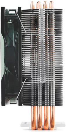 Устройство охлаждения(кулер) Deepcool GAMMAXX 400 BLUE BASIC Soc-AM4/1151/1200/1700 4-pin 18-30dB Al+Cu 130W 640gr LED Ret