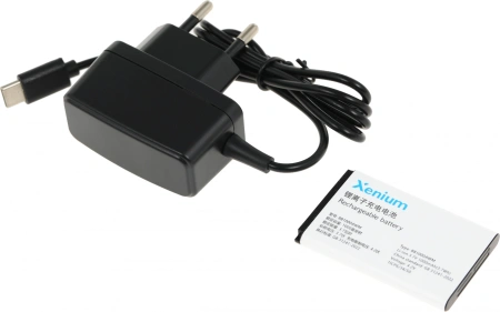Мобильный телефон XENIUM X600 красный раскладной 2Sim 2.8" 240x320 Nucleus 0.3Mpix GSM900/1800 MP3 FM microSD max32Gb