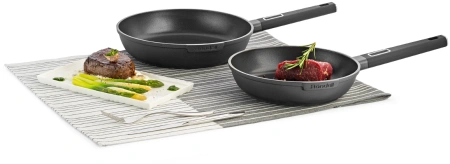 Сковорода ВОК (WOK) Rondell Craft RDA-1893 круглая 28см покрытие: TriTitan ручка несъемная (с крышкой) черный