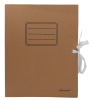 Папка архивная 2 завязки Silwerhof ПАЗ-75БУРЫЙ микрогофрокартон корешок 75мм 250x325x75мм бурый