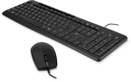 Клавиатура + мышь Оклик S650 клав:черный мышь:черный USB Multimedia (1875246)