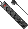 Сетевой фильтр Defender ES largo 3м (5 розеток) черный (коробка)