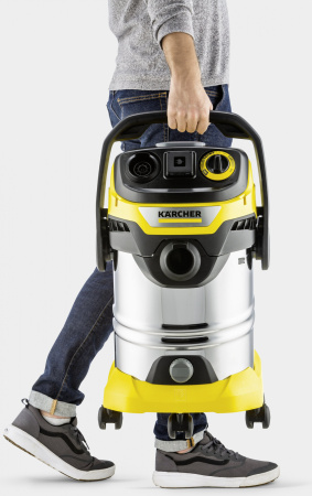 Строительный пылесос Karcher WD 6 P S V-30/6/22/T 1300Вт (уборка: сухая/сбор воды) желтый