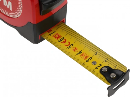 Рулетка строительная RGK R10 дл.полотна 10м изм.шкала в см зацеп простой красный/черный (755986)