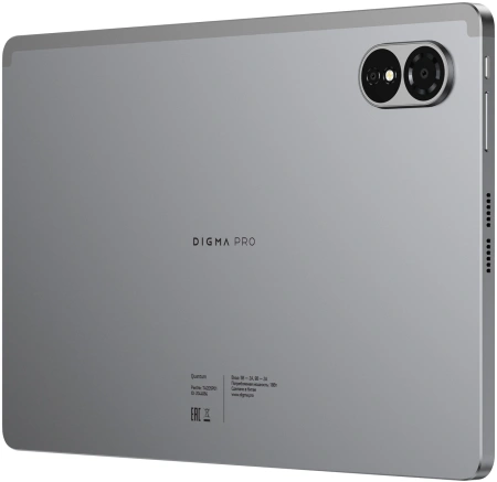 Планшет Digma Pro Quantum T606 (1.6) 8C RAM6Gb ROM128Gb 11" In-Cell 1280x800 4G 2Sim Android 14 серый 13Mpix 5Mpix BT WiFi microSD 2Tb 7000mAh