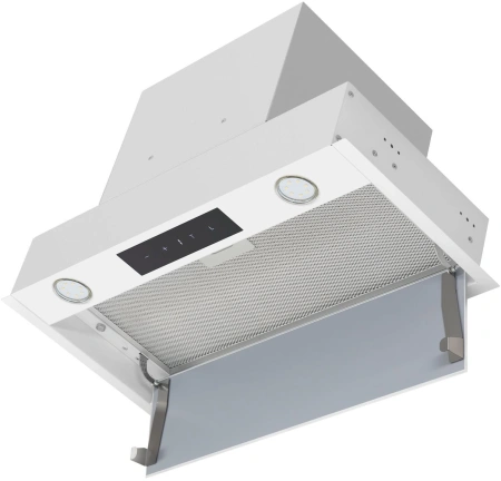 Вытяжка встраиваемая Maunfeld Fantasy Light 60 белый управление: сенсорное (1 мотор)