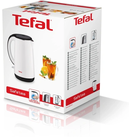 Чайник электрический Tefal KO260130 1.7л. 2150Вт белый/черный (корпус: пластик)