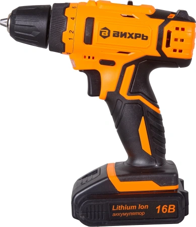 Дрель-шуруповерт Вихрь ДА-16Л-2КА аккум. патрон:быстрозажимной (кейс в комплекте) (72/14/49)