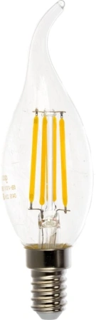 Лампа филам. Gauss Filament 5Вт цок.:E14 свеча 220B 4100K св.свеч.бел.нейт. (упак.:1шт) (104801205-D)