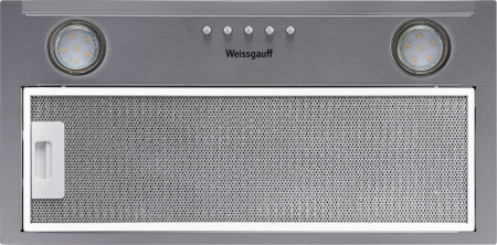 Вытяжка встраиваемая Weissgauff Alpha 50 PB IX нержавеющая сталь управление: кнопочное (1 мотор)