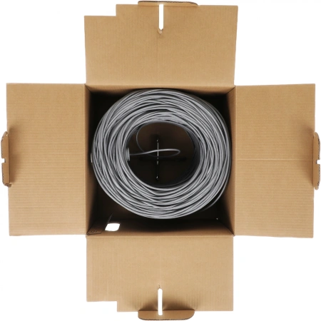 Кабель информационный PROconnect 01-0052 кат.5E UTP 4 пары 24AWG PVC внутренний 305м серый