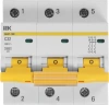 Выключатель автоматический IEK MVA40-3-032-C ВА47-100 32A тип C 10kA 3П 400В 4.5 мод белый (упак.:1шт)