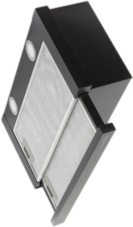 Вытяжка встраиваемая Maunfeld VS Light Glass 60 черный/стекло черное управление: кулисные переключатели (1 мотор)