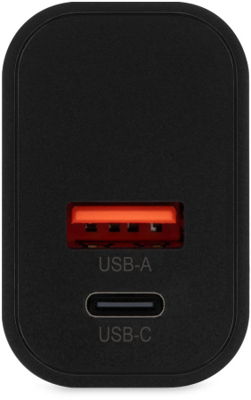 Сетевое зар./устр. Buro BUWD1 18W 3A (PD+QC) USB-C/USB-A универсальное черный (BUWD18P110BK)