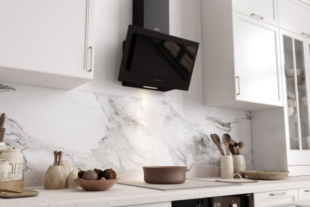 Вытяжка встраиваемая Elikor Коралл 50П-430-КЗД черный/стекло черное управление: кнопочное (1 мотор)