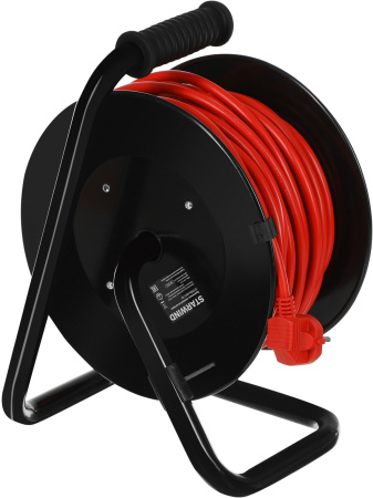 Удлинитель силовой Starwind ST-PSR4.50/G-16 3x2.5кв.мм 4розет. 50м ПВС 16A катушка оранжевый