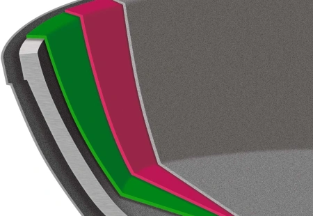 Сковорода Rondell Royal Blue RDA-1545 круглая 28см покрытие: Eclipse HB ручка несъемная (без крышки) синий