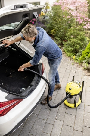 Строительный пылесос Karcher WD 3-18 S V-17/20 225Вт (уборка: сухая/влажная) желтый