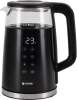 Чайник электрический Vitek VT-8827 1.7л. 2200Вт черный корпус: стекло/металл