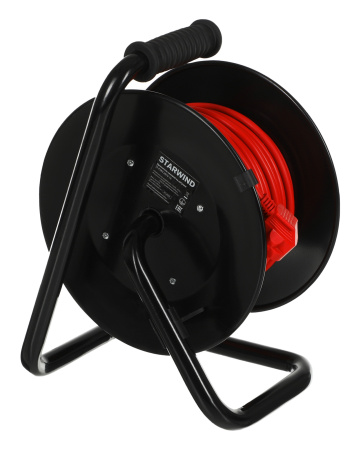 Удлинитель силовой Starwind ST-PSR4.20/G-16 3x1.0кв.мм 4розет. 20м ПВС 16A катушка оранжевый