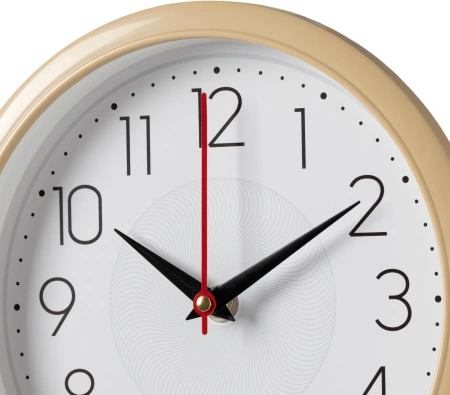 Часы настенные аналоговые Бюрократ WALLC-R83P D22см белый/бежевый (WALLC-R83P22/IVORY)