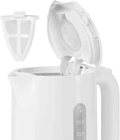 Чайник электрический Polaris PWK 1803C 1.8л. 2200Вт белый корпус: пластик