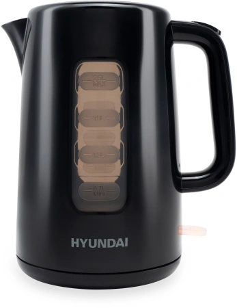 Чайник электрический Hyundai HYK-P2501 2.5л. 2200Вт черный (корпус: пластик)