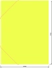 Папка на резинке Бюрократ Double Neon DNE510YEL A4 пластик кор.30мм 0.5мм желтый