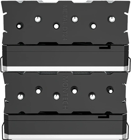 Устройство охлаждения(кулер) Montech Metal DT24 Base Soc-AM5/AM4/1200/1700/1851 черный 4-pin 26dB Al+Cu 270W 1530gr Ret