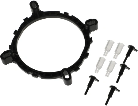 Устройство охлаждения(кулер) Digma D-CPC95-2 120x120x25mm Soc-AM4/1151/1200 черный 3-pin 29dB Al 95W 185gr Ret