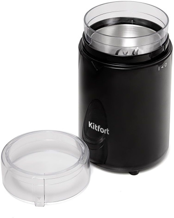 Кофемолка Kitfort КТ-1314 150Вт сист.помол.:ротац.нож вместим.:60гр черный