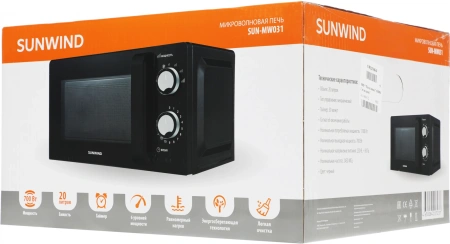 Микроволновая Печь SunWind SUN-MW031 20л. 700Вт черный