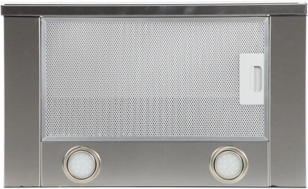 Вытяжка встраиваемая Elikor Интегра Glass 50Н-400-В2Д нержавеющая сталь/стекло белое управление: кнопочное (1 мотор)