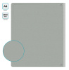 Папка на 4-х кольцах Бюрократ -0840/4RGREY A4 пластик 0.8мм кор.40мм внутр. с вставкой серый