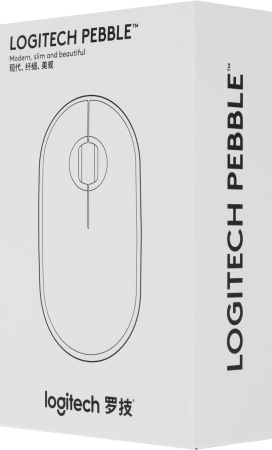 Мышь Logitech Pebble M350 белый оптическая 1000dpi беспров. BT/Radio USB 2but (910-005541)