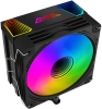 Устройство охлаждения(кулер) GMNG GG-CPC220-ARGB2 ARGB Soc-AM5/AM4/1151/1200/2066/1700 черный 4-pin 14-26dB Al+Cu LCD 220W 550gr Ret (GG-CPC220-ARGB2-BK)