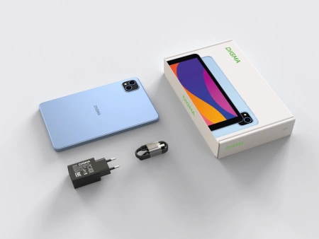Планшет Digma Q8 SC9863A (1.6) 8C RAM3Gb ROM32Gb 8" IPS 1280x800 4G 2Sim Android 14 голубой 5Mpix 2Mpix BT WiFi microSD 128Gb 4500mAh