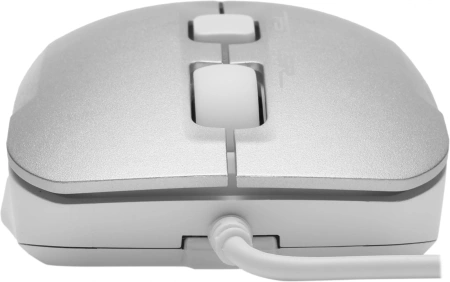Мышь A4Tech Fstyler FM26S серебристый/белый оптическая (1600dpi) silent USB для ноутбука (4but)