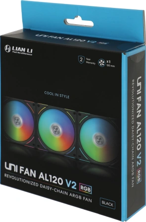 Вентилятор Lian-Li Uni Fan ALV2 120 Single 120x120x28 4-pin 28.7dB LED Ret