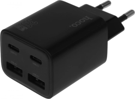 Сетевое зар./устр. Hoco N56 Fundador 30W 3A (PD) 2xUSB/USB type-C универсальное черный (32492)
