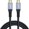 Кабель Premier PD100W/USB 3.1Gen2/4K PCG5916-2.0 USB Type-C (m)-USB Type-C (m) 2м черный